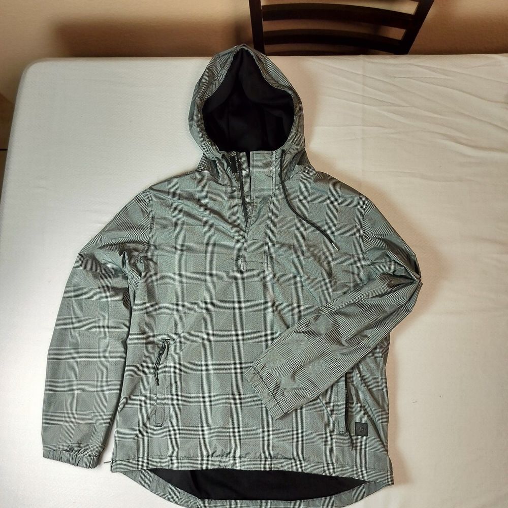 American Eagle Houndstooth Quarter Zip Light Jacket / Rain jacket. Size Large - Picture 5 of 8